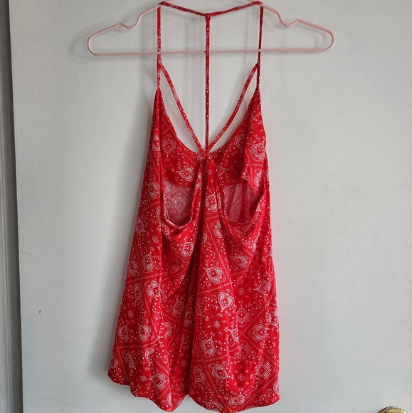 Red Halter spaghetti strap tank - Picture 5 of 7